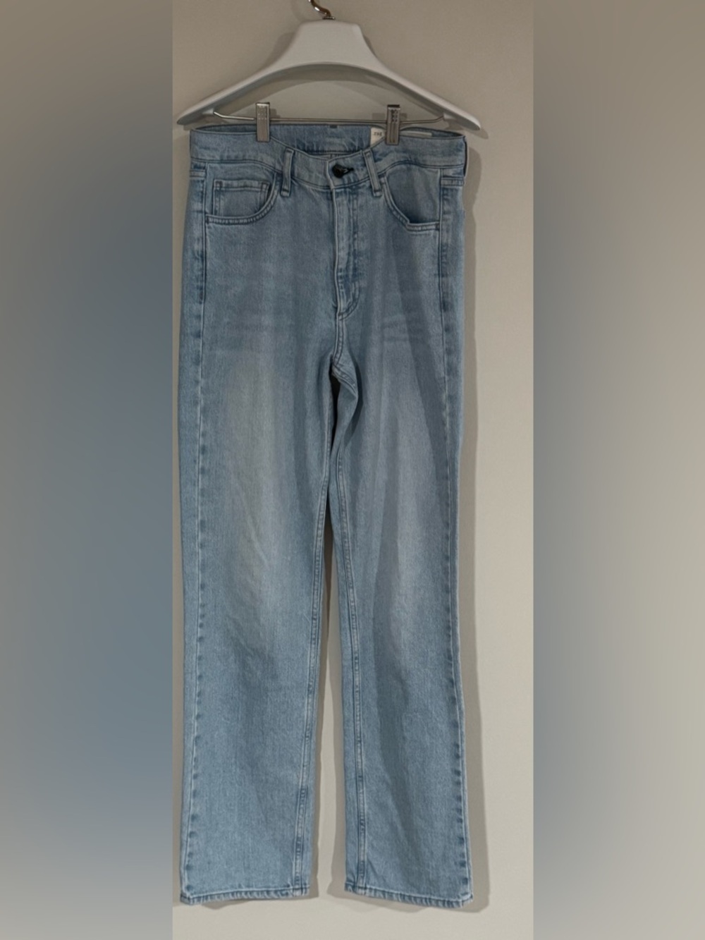 rag & bone Hattie mid-rise full length light blue Straight Leg Jeans - 26